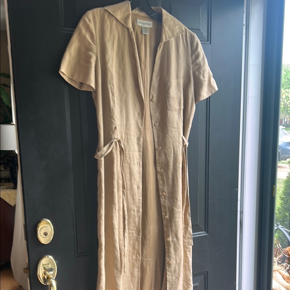 Brooks Brothers Linen Shirt Dress